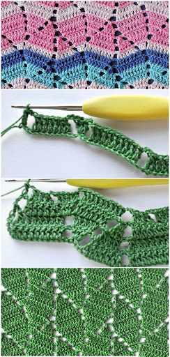 crochet leaf stitch ideas