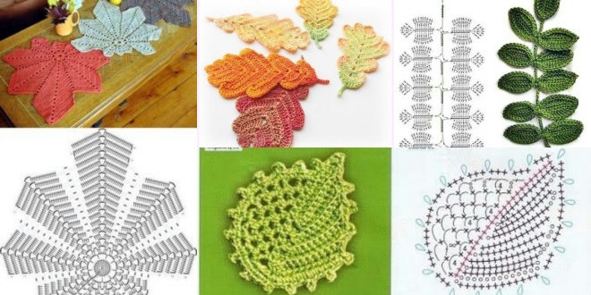 crochet leafs pattern ideas