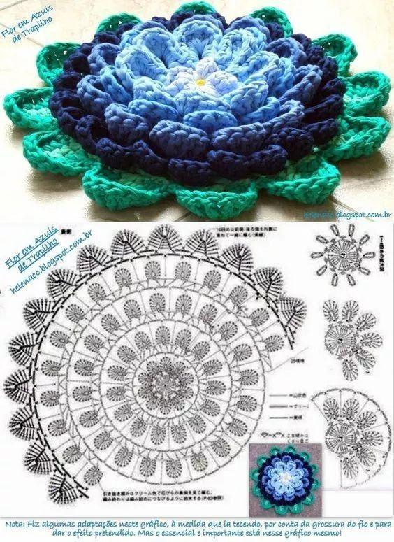 crochet lotus flower