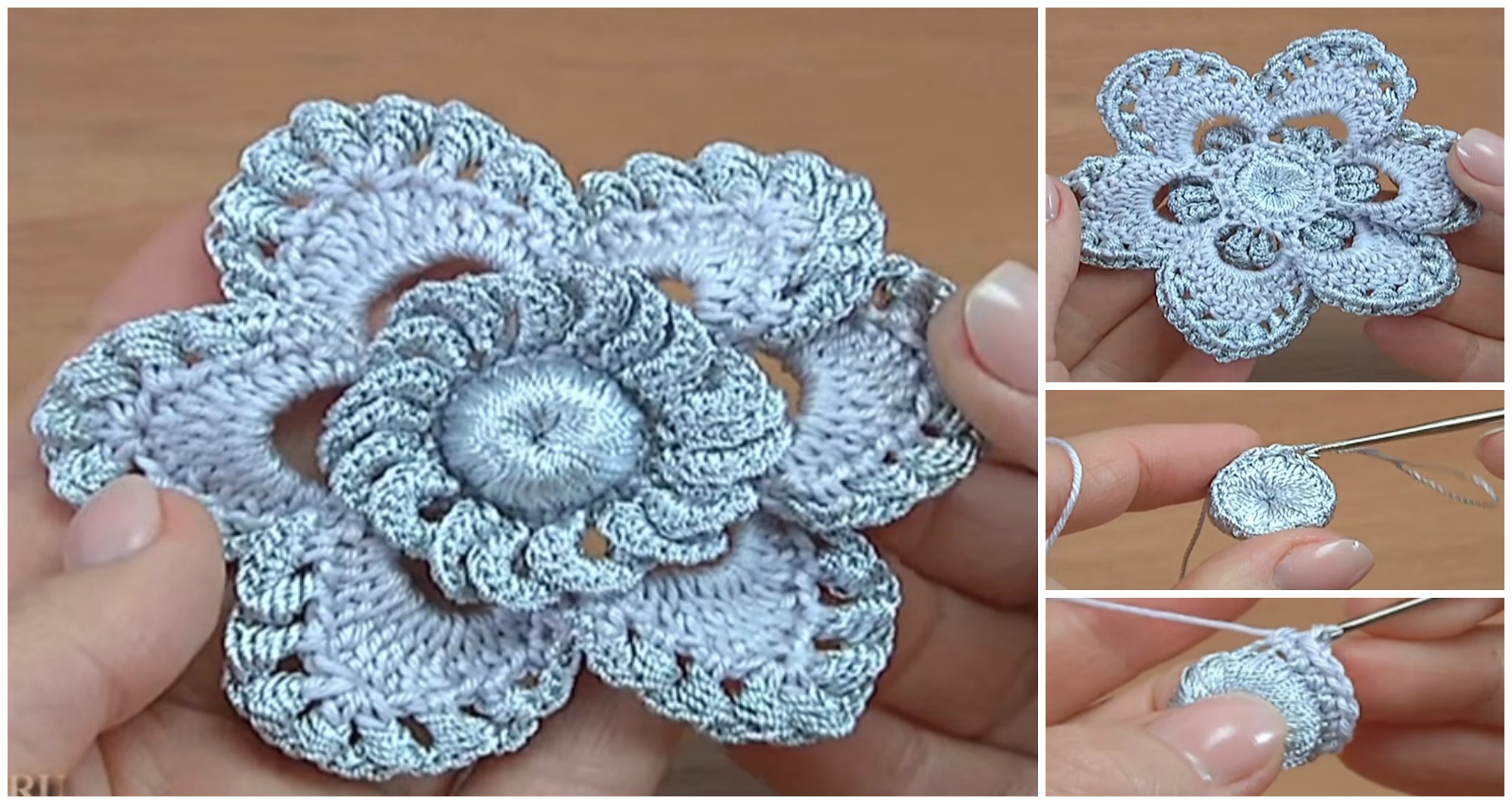 crochet lovely flower 1