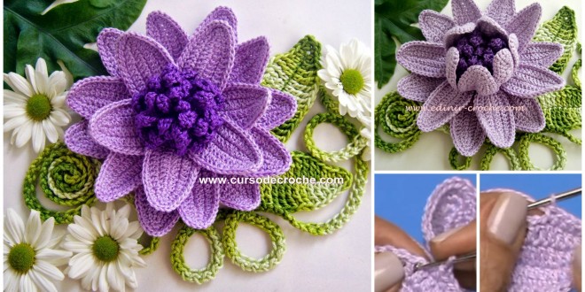 crochet lovely flower