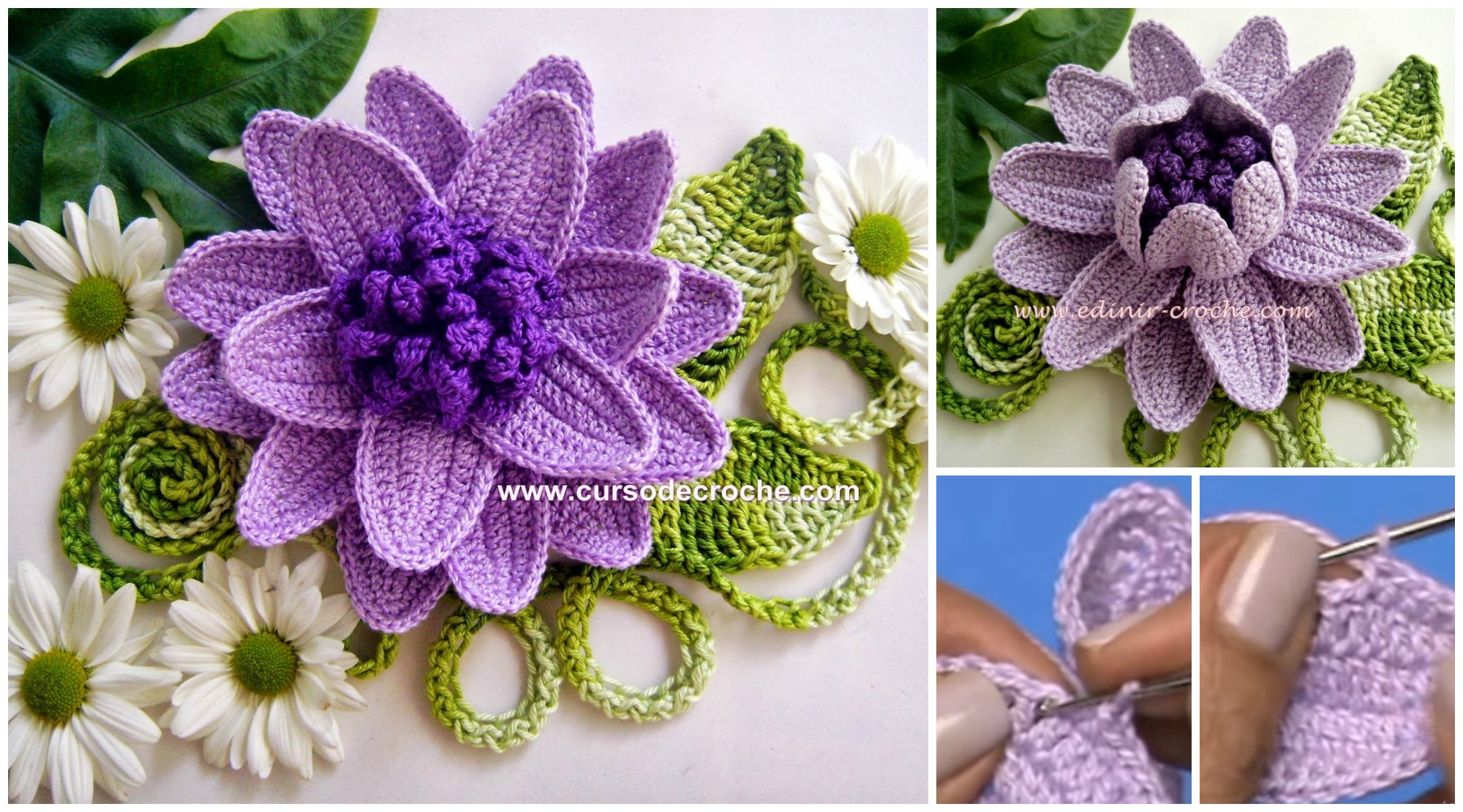 crochet lovely flower