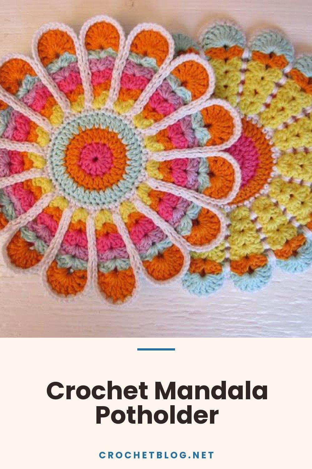 Crochet Mandala Potholder