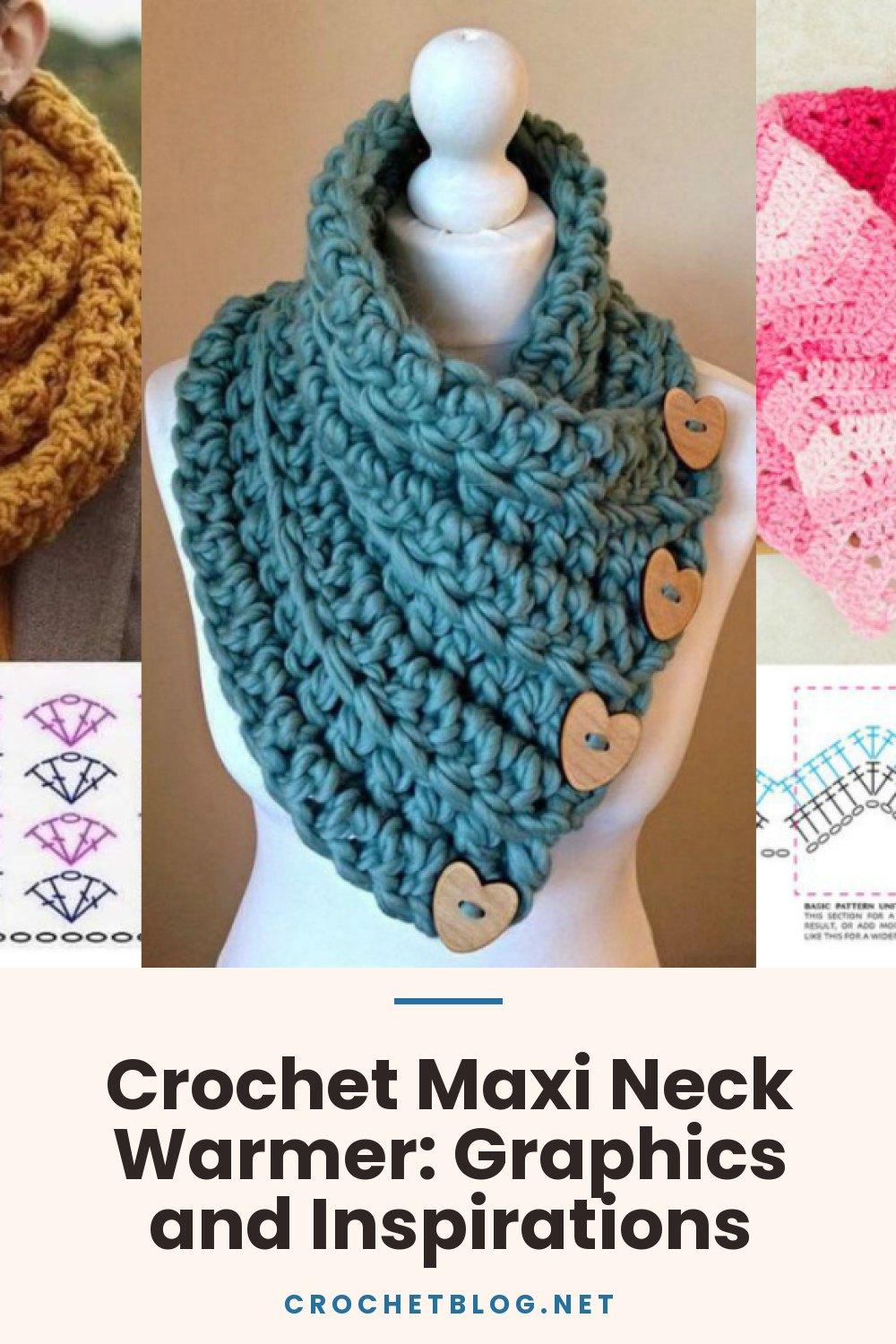 Crochet Maxi Neck Warmer: Graphics and Inspirations