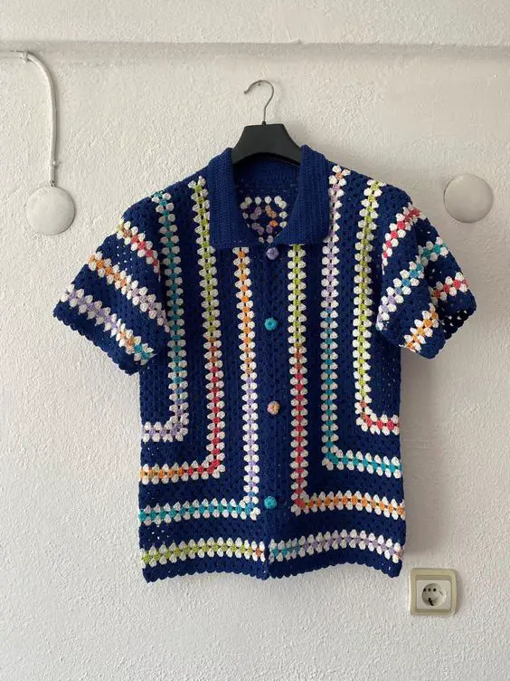 crochet mens shirt ideas 2