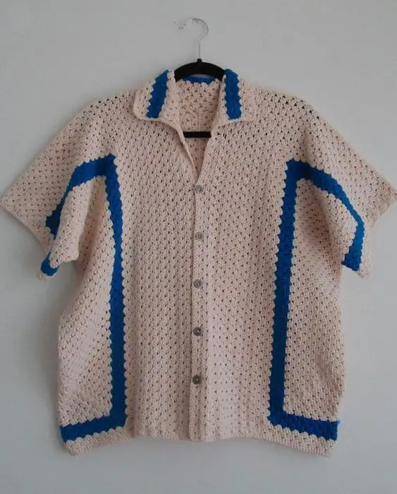 crochet mens shirt ideas