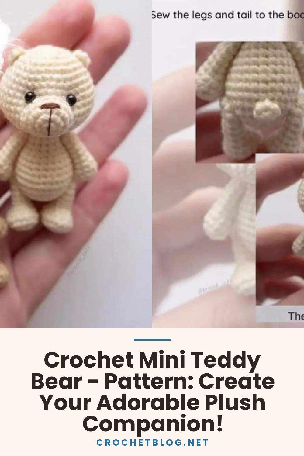 Crochet Mini Teddy Bear - Pattern: Create Your Adorable Plush Companion!