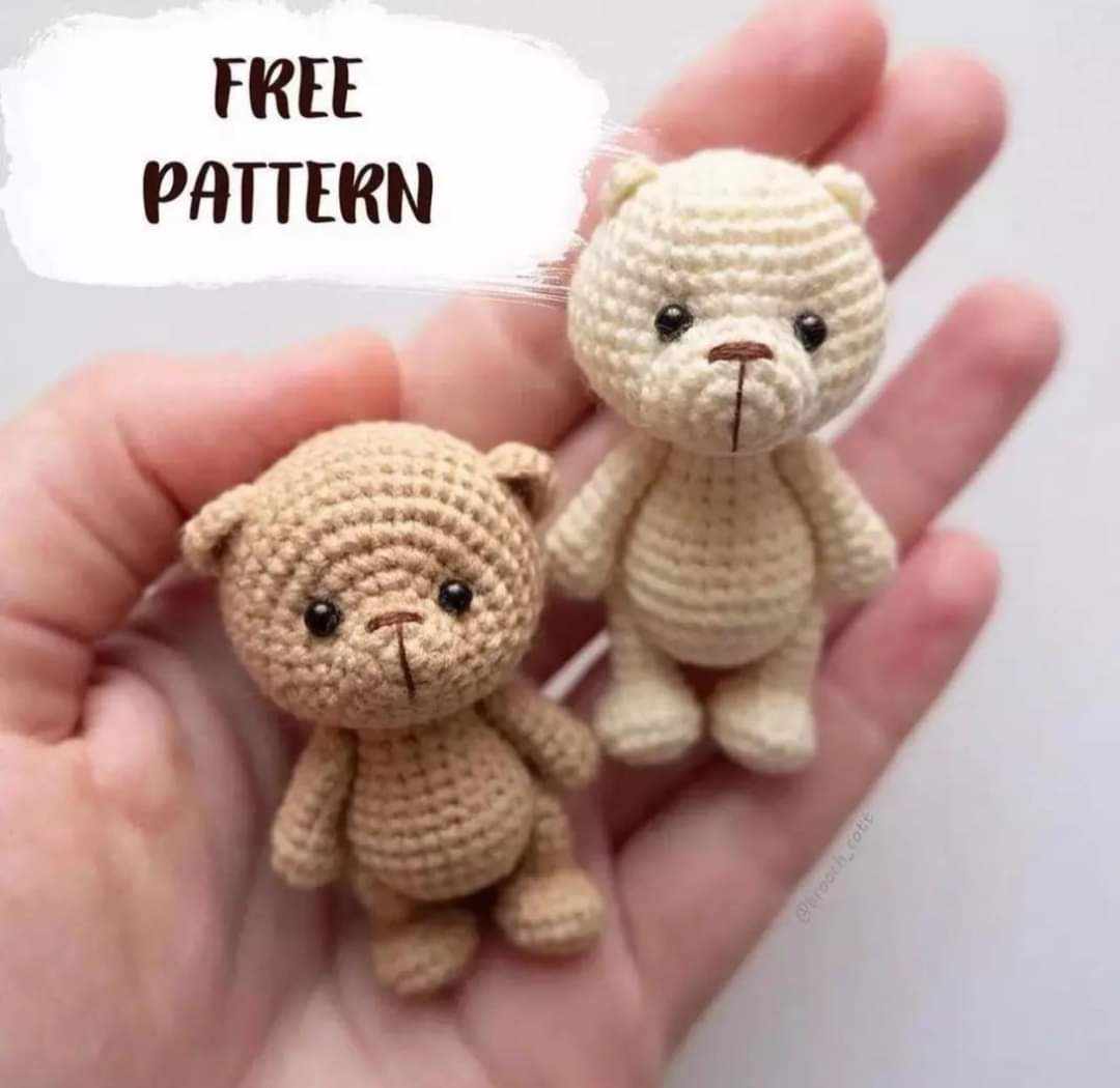crochet mini teddy bear pattern