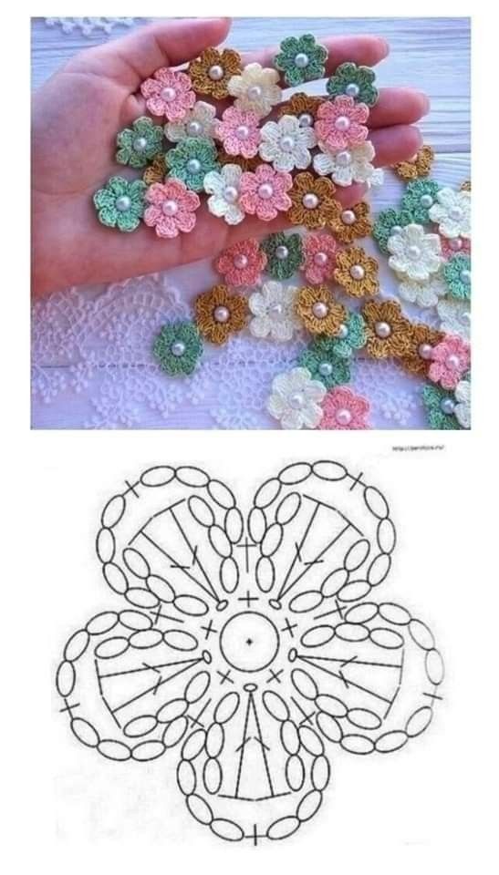 crochet miniature flowers ideas 4