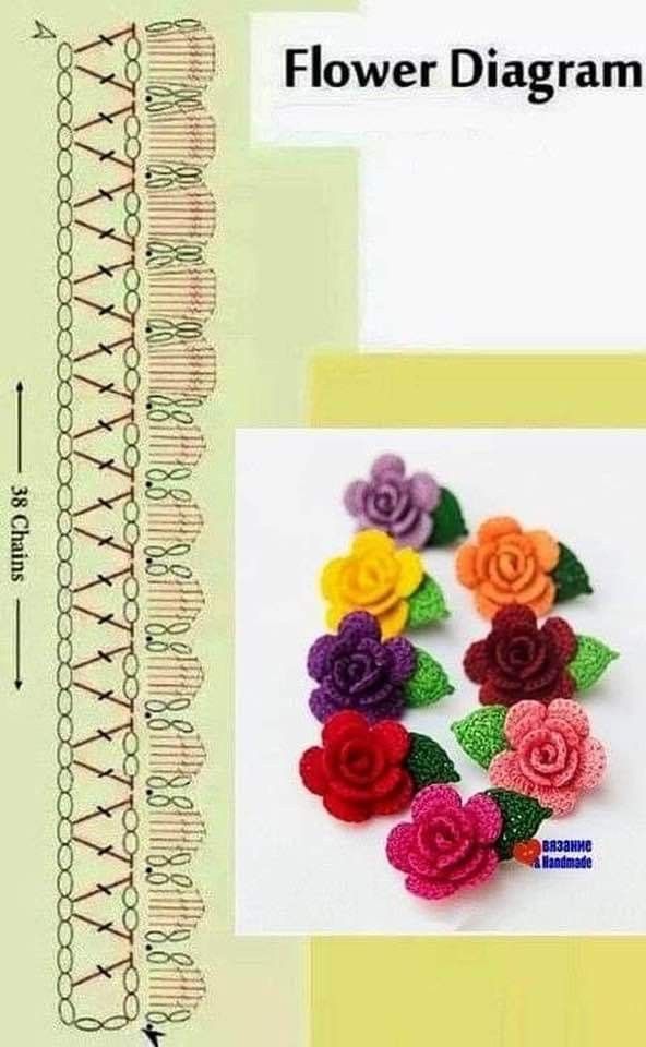 crochet miniature flowers ideas 7