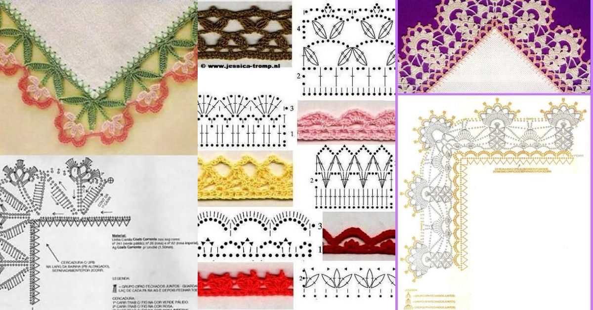 crochet napkin border ideas 4