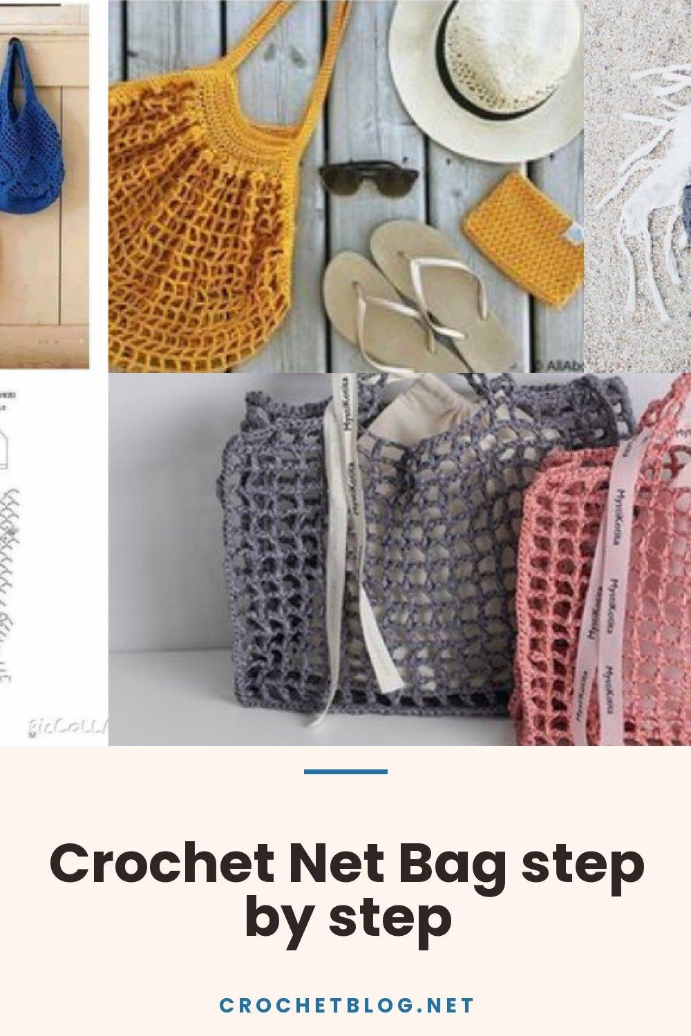 Crochet Net Bag step by step