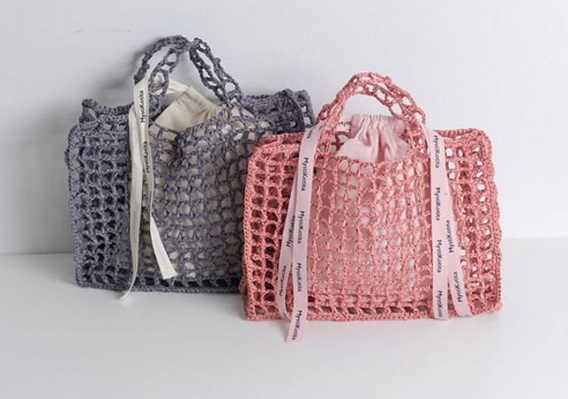 crochet net bag step by step