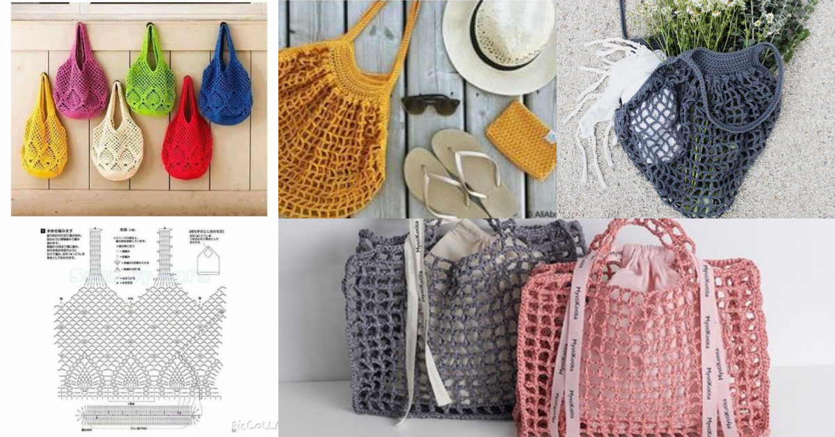 Crochet Net Bag Step By Step