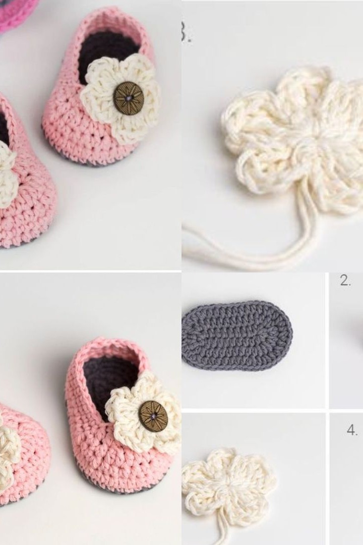Crochet Precious Newborn Baby Booties
