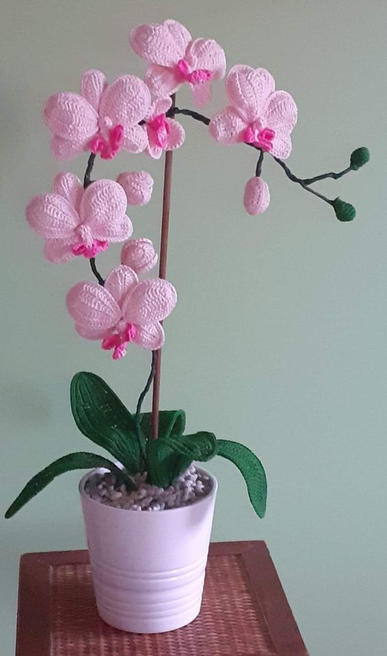 crochet orchid 8
