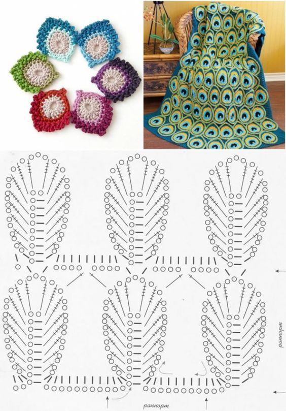 crochet peacock patterns 2