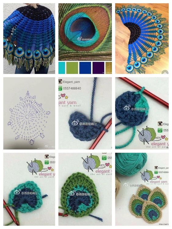 crochet peacock patterns 4