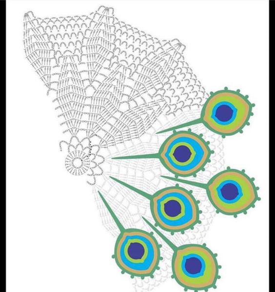 crochet peacock patterns 6