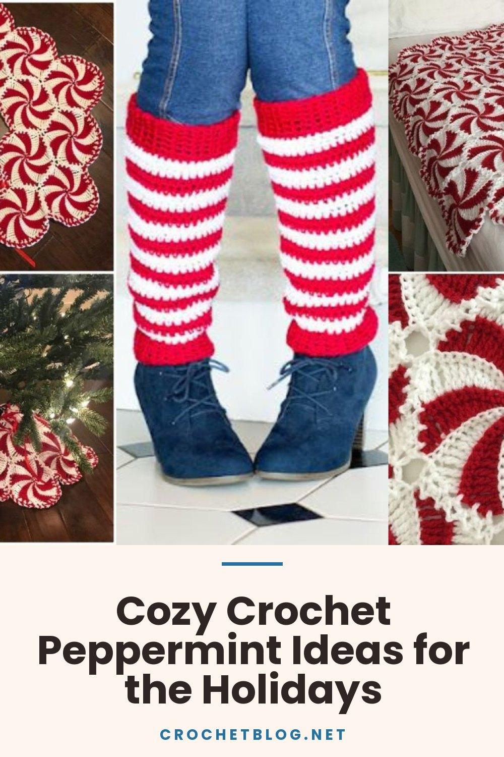 Cozy Crochet Peppermint Ideas for the Holidays