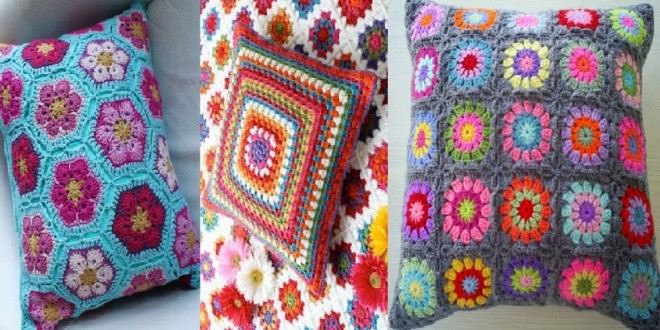 crochet pillows