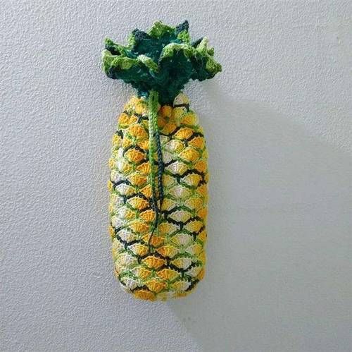 crochet plastic bag holder 10