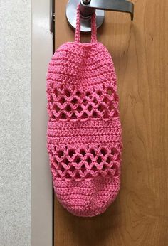 crochet plastic bag holder 7