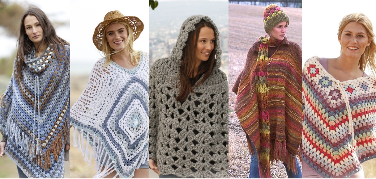 crochet poncho designs