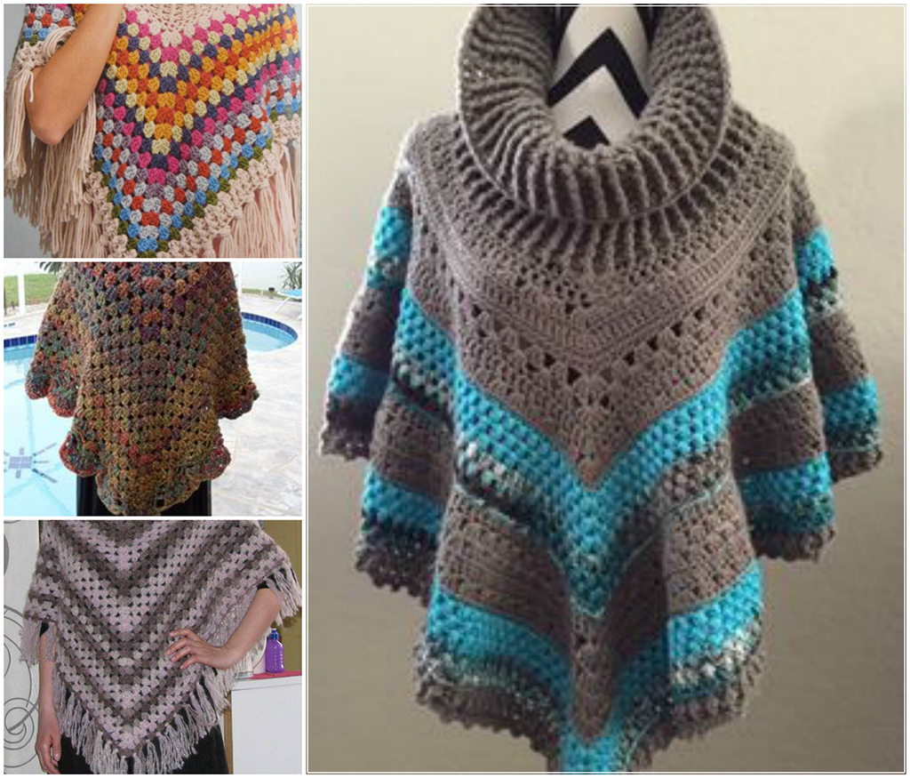 crochet poncho how to