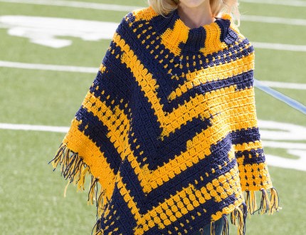 crochet poncho sporty