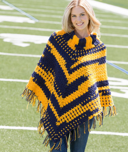 crochet poncho sporty