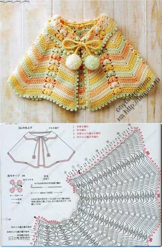 crochet ponchos for children with patterns 3