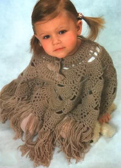 crochet ponchos for children with patterns