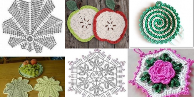 crochet potholders tutorial and ideas