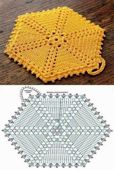 crochet potholders tutorial ideas