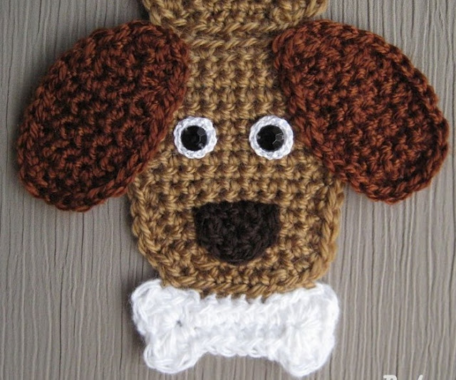 crochet puppy scarf for kids 1