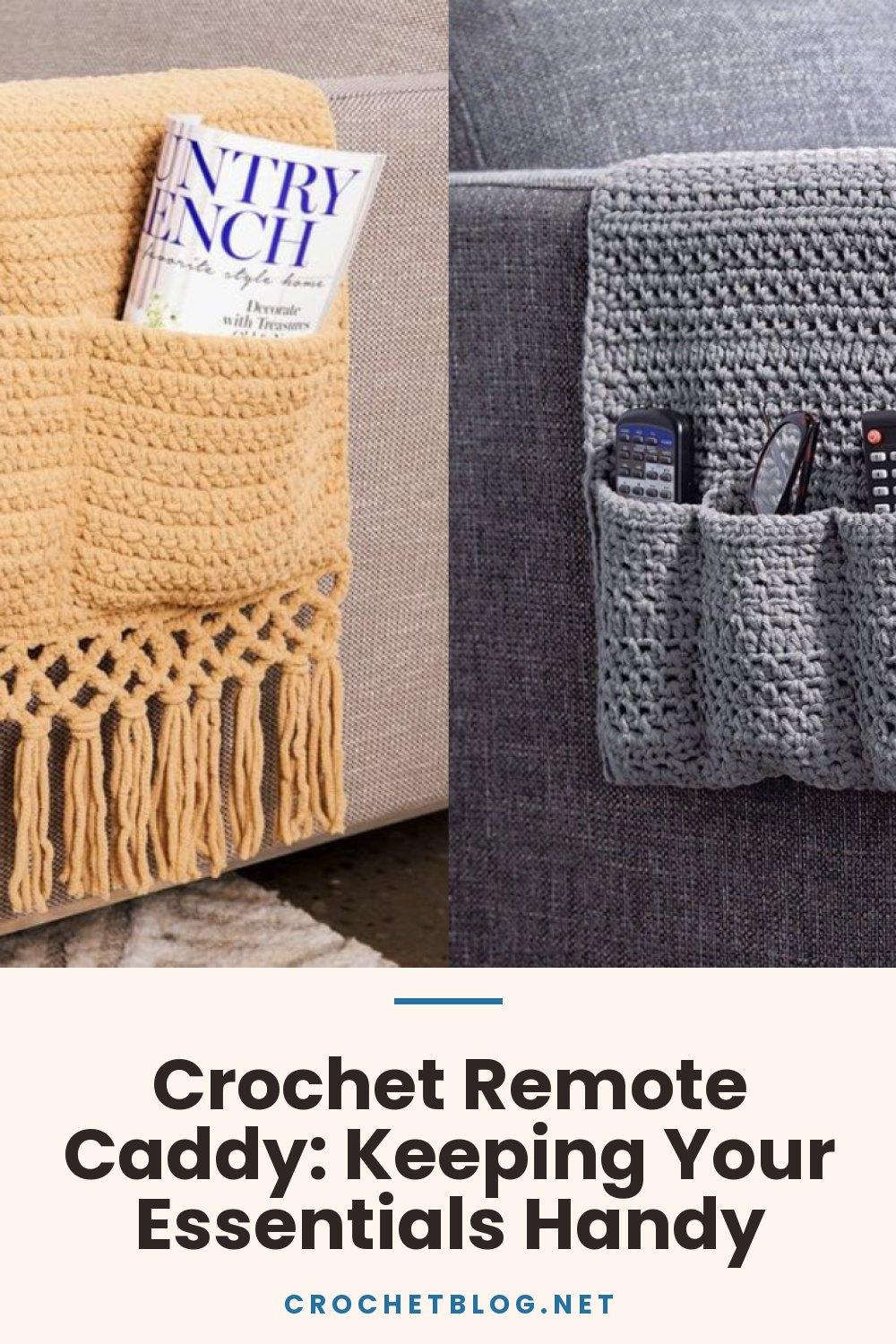 Crochet Remote Caddy: Keeping Your Essentials Handy