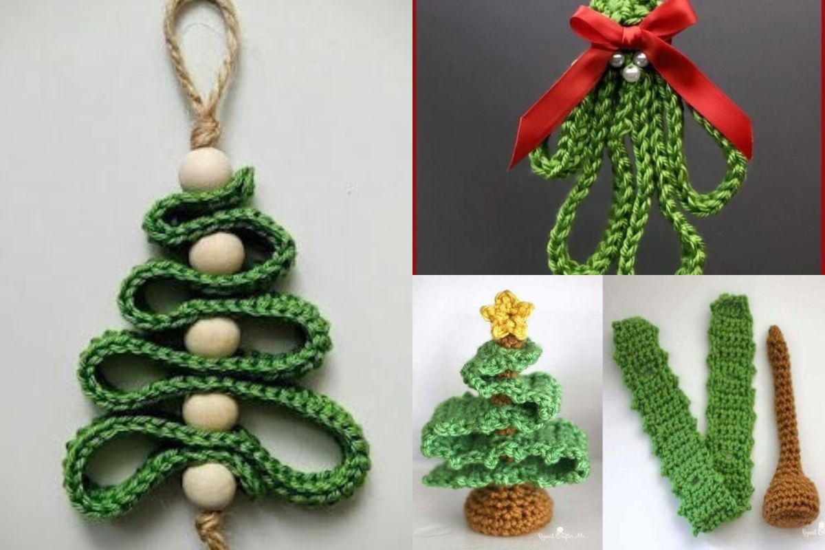 crochet ribbon christmas ideas 10