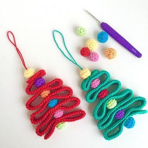 crochet ribbon christmas ideas 4