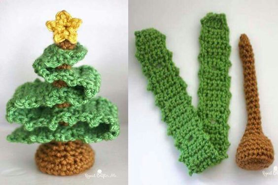 crochet ribbon christmas ideas 6