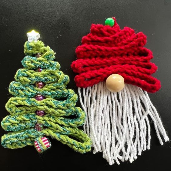 crochet ribbon christmas ideas