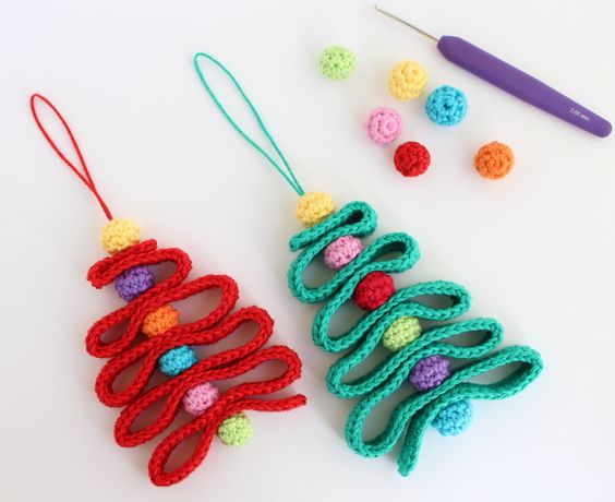 crochet ribbon christmas tree pattern 1