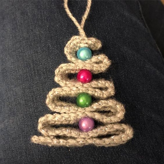crochet ribbon christmas tree pattern 3