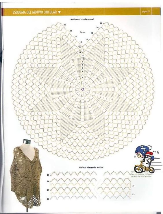 crochet round blouse models 8