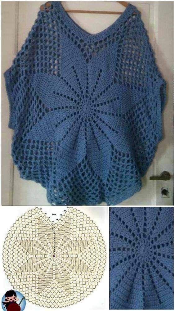 crochet round blouse models