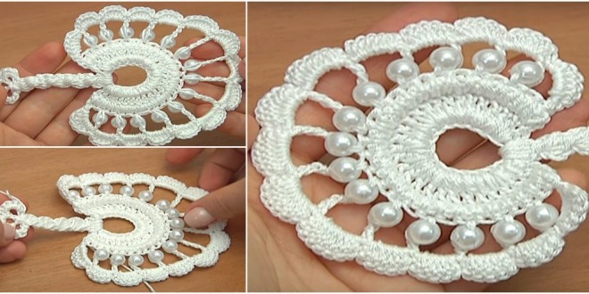 crochet round leaf crochet round leaf