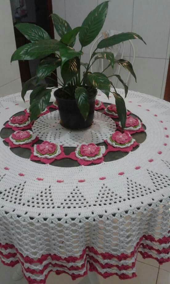 crochet round tablecloth tutorial and ideas 5