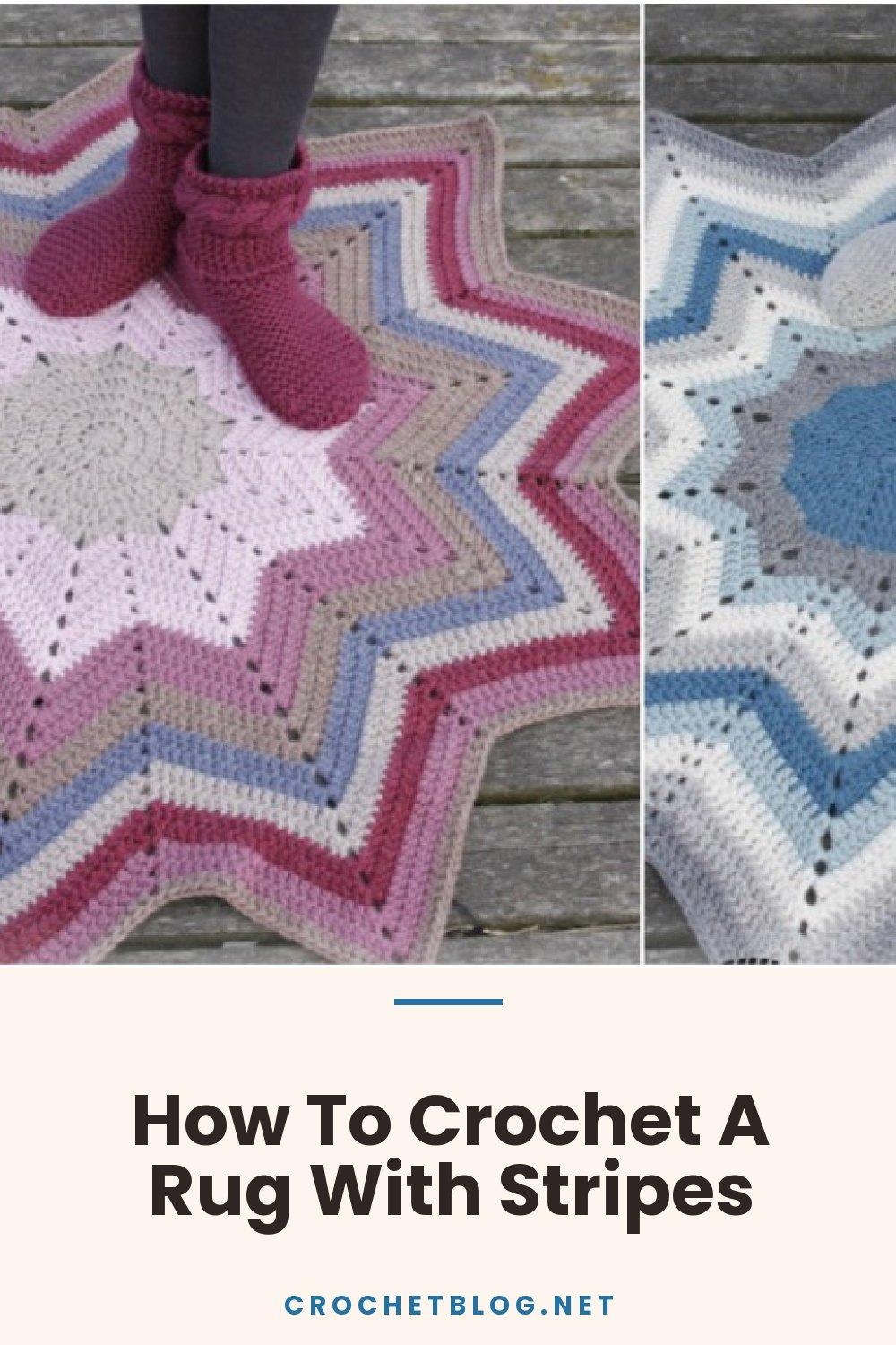 How To Crochet A Rug With Stripes