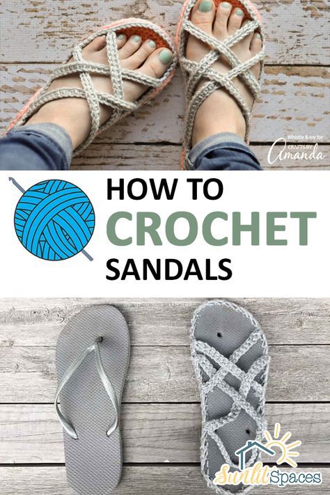 crochet sandals free pattern