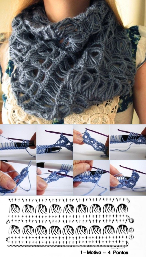 crochet scarf inspirations with graphic 1